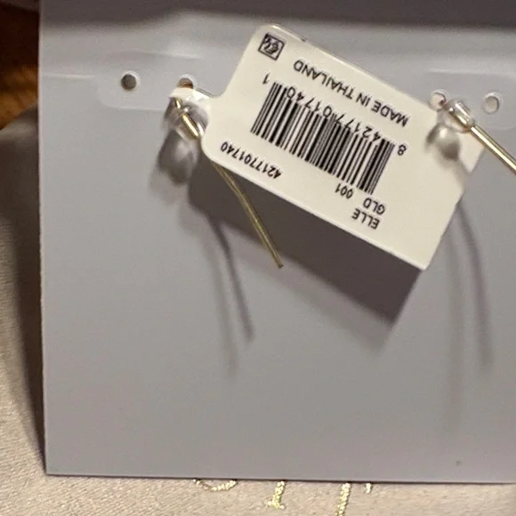 NEW!! Kendra Scott Drop Earrings in Black Opaque Glass - Picture 3 of 3